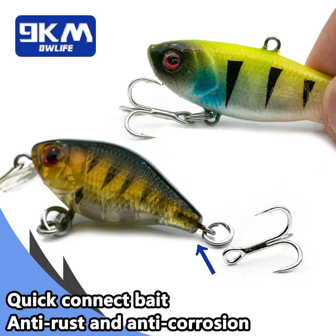 Cârlige triplu (treble) pentru apă sărată și crankbait-uri, 25-100 buc