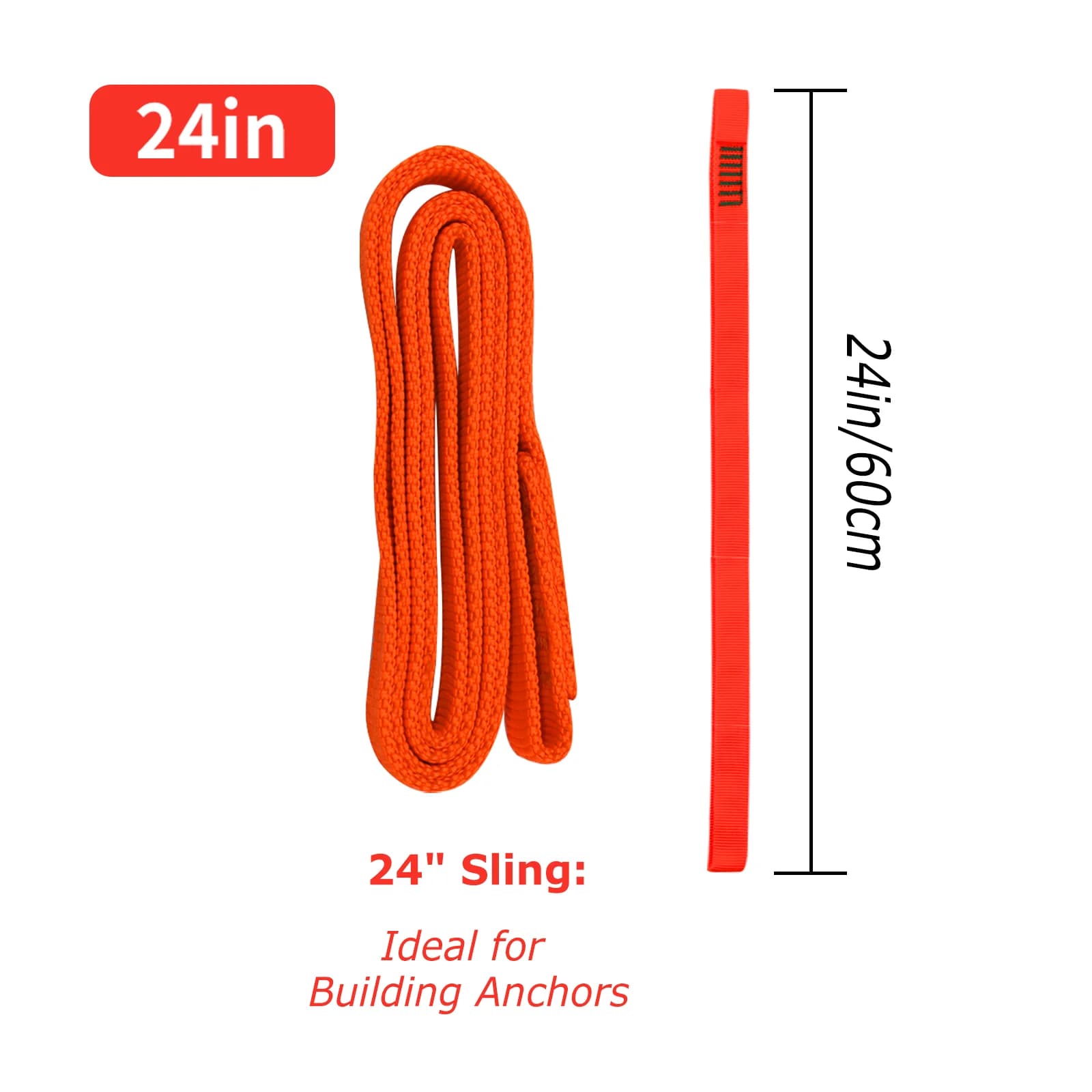 Bandă de alpinism din nailon 16mm, rezistență 22kN