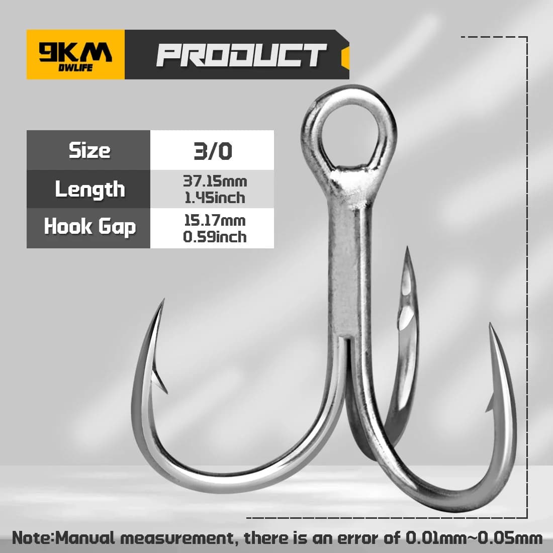Cârlige triplu (treble) pentru apă sărată și crankbait-uri, 25-100 buc