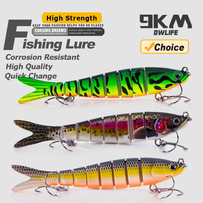 Nalu Swimbait Multi-Joint, Scufundare Lentă, 27g