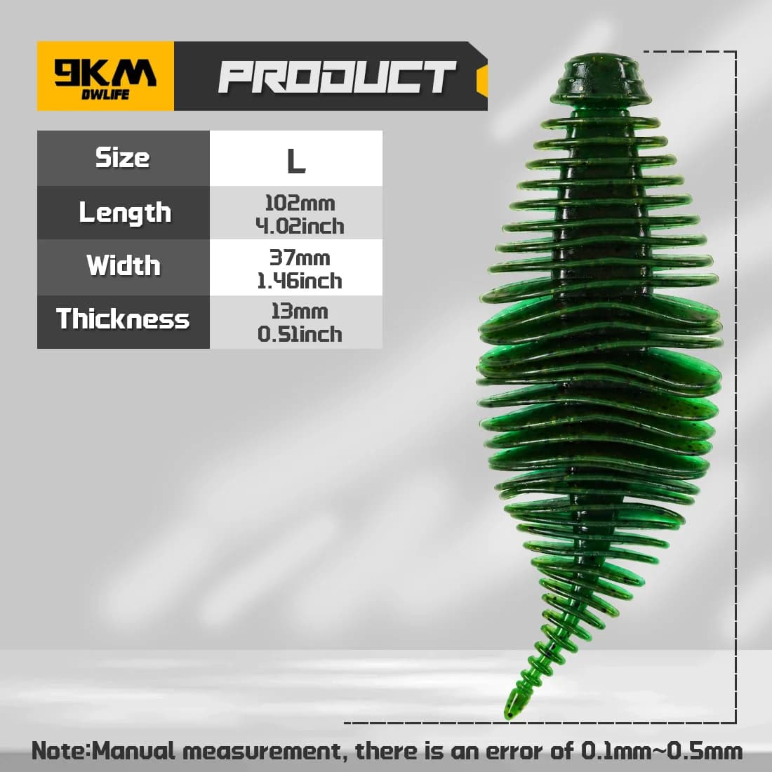 Set 10 buc swimbaits moi PVC, branhii tip burduf